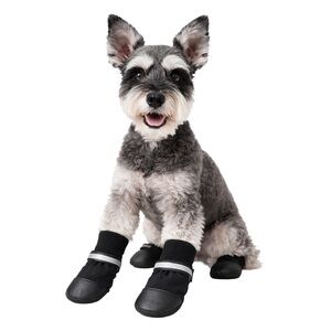 Muttluks Dog Boots XS Black Fleece Lined Waterproof Winter Paw Shoes NWT